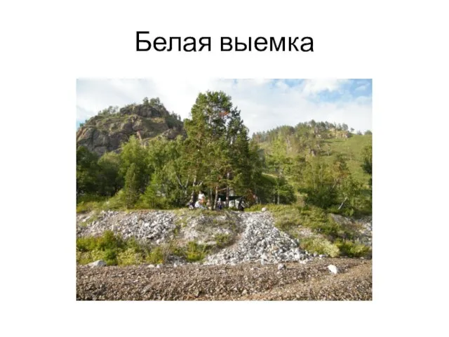 Белая выемка