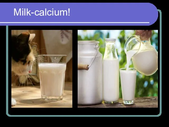 Milk-calcium!