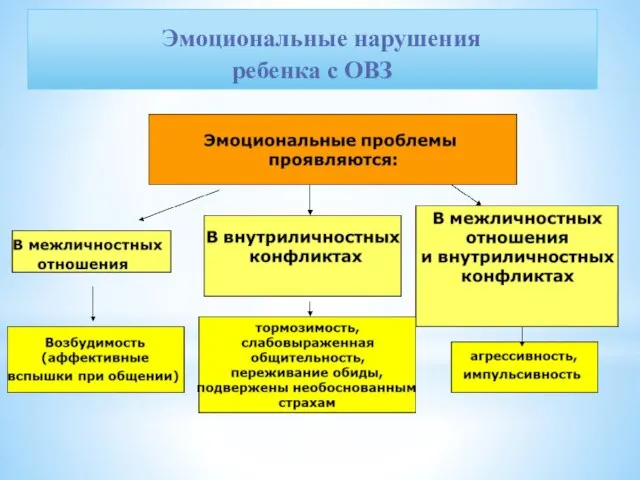 Эмоциональные нарушения ребенка с ОВЗ