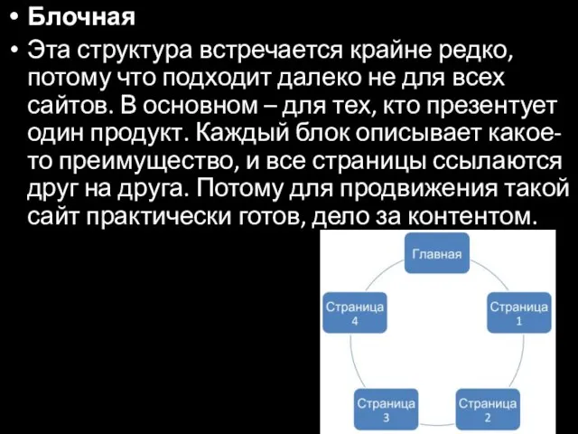 Блочная Эта структура встречается крайне редко, потому что подходит далеко не для