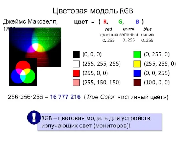 (0, 0, 0) (255, 255, 255) (255, 0, 0) (0, 255, 0)