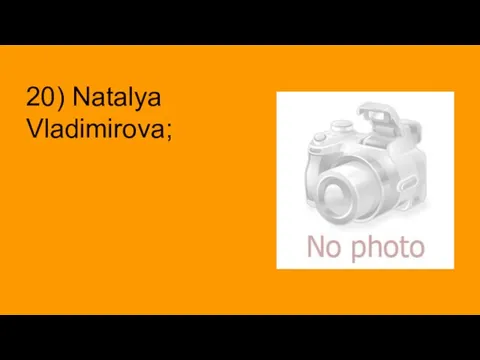 20) Natalya Vladimirova;