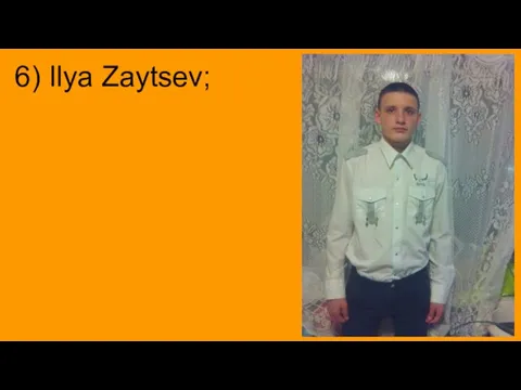 6) Ilya Zaytsev;