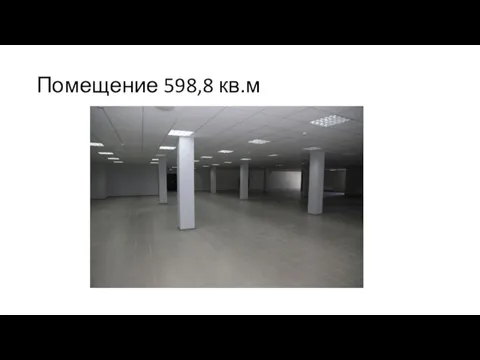 Помещение 598,8 кв.м