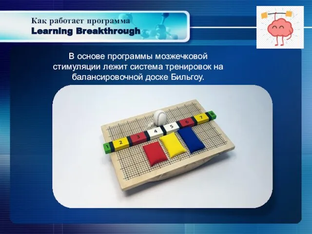 Как работает программа Learning Breakthrough В основе программы мозжечковой стимуляции лежит система