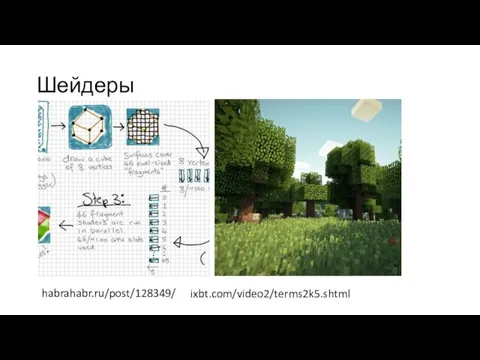 Шейдеры habrahabr.ru/post/128349/ ixbt.com/video2/terms2k5.shtml