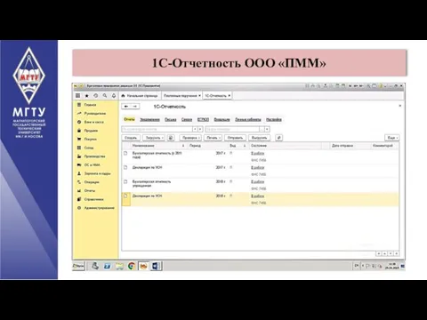 1С-Отчетность ООО «ПММ»