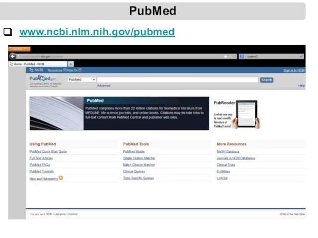 PubMed www.ncbi.nlm.nih.gov/pubmed