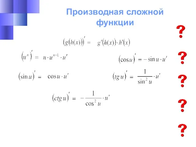 Производная сложной функции