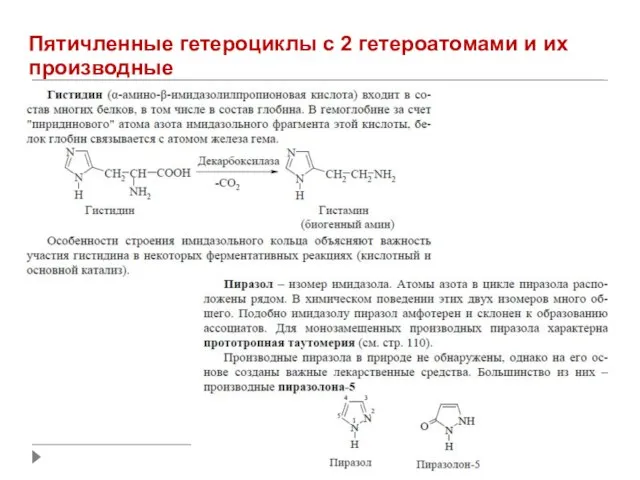 Пятичленные гетероциклы с 2 гетероатомами и их производные