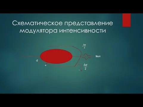 Схематическое представление модулятора интенсивности