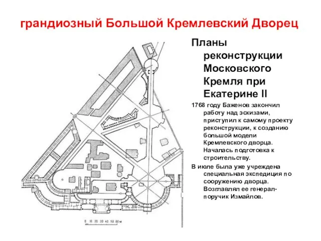 грандиозный Большой Кремлевский Дворец Планы реконструкции Московского Кремля при Екатерине II 1768