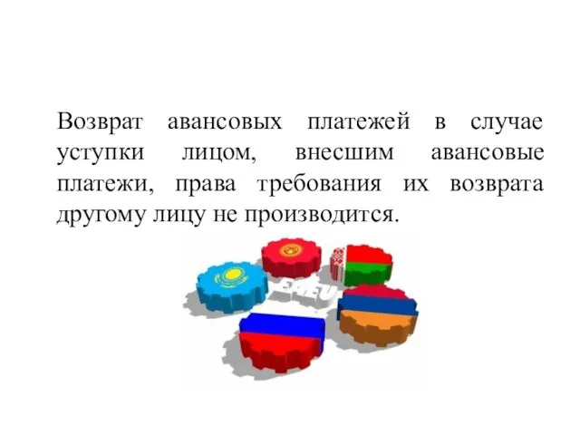 Возврат авансовых платежей в случае уступки лицом, внесшим авансовые платежи, права требования