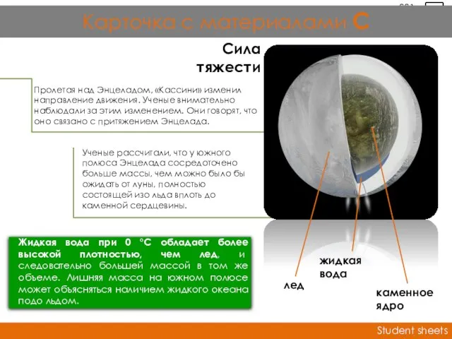 Пролетая над Энцеладом, «Кассини» изменил направление движения. Ученые внимательно наблюдали за этим