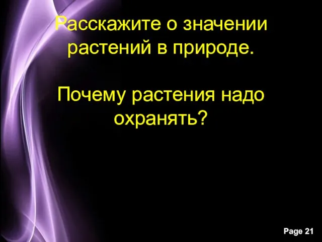 Расскажите о значении растений в природе. Почему растения надо охранять?