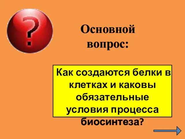 Как создаются белки в клетках и каковы обязательные условия процесса биосинтеза? Основной вопрос: