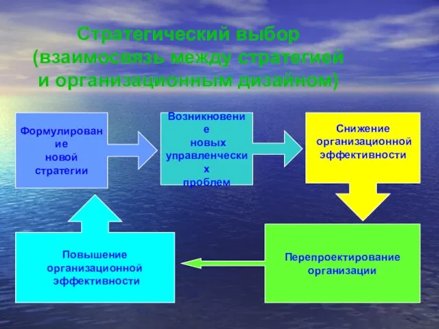 Стратегический выбор (взаимосвязь между стратегией и организационным дизайном)