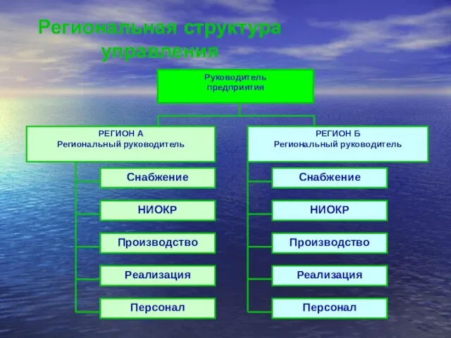 Региональная структура управления