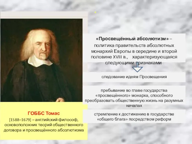 ГОББС Томас [1588–1679] – английский философ, основоположник теорий общественного договора и просвещённого