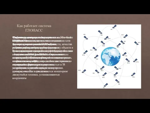 Как работает система ГЛОНАСС Система предназначена для обслуживания военных и «гражданских» пользователей.