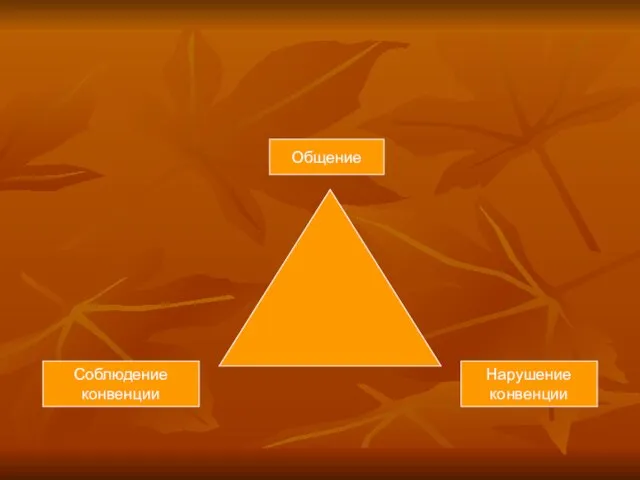 Общение Соблюдение конвенции Нарушение конвенции