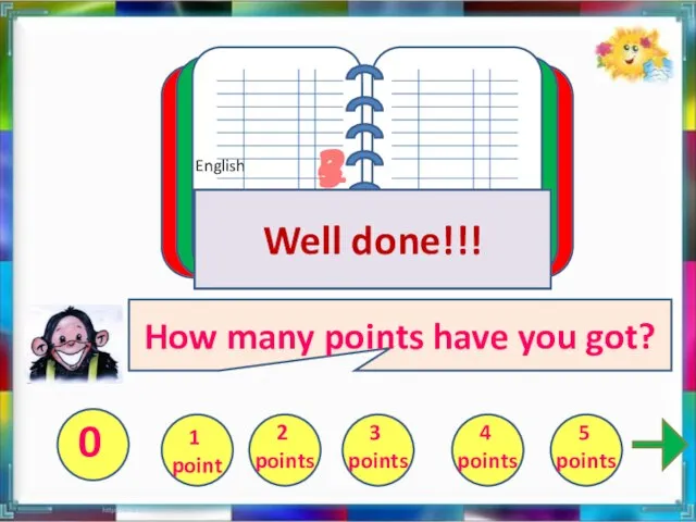 How many points have you got? English 2 3 4 5 Practice