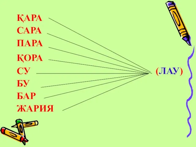 ҚАРА САРА ПАРА ҚОРА СУ (ЛАУ) БУ БАР ЖАРИЯ