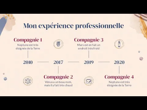 Mon expérience professionnelle 2010 Compagnie 1 Neptune est très éloignée de la