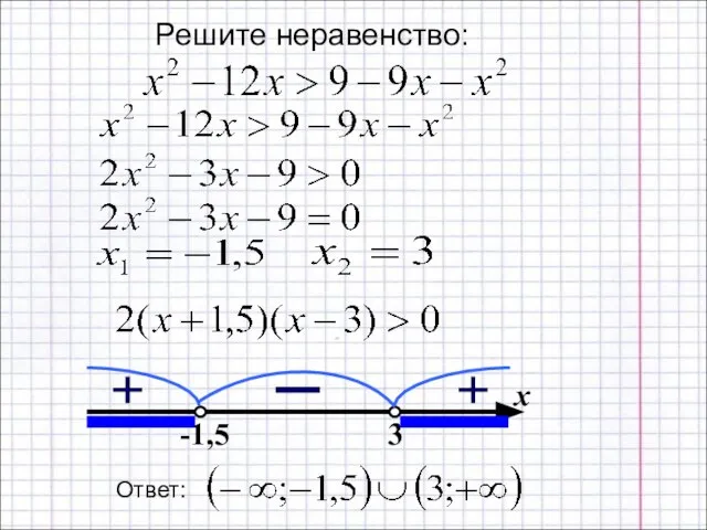 Решите неравенство: