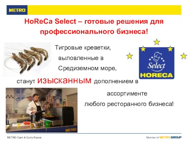 HoReCa Select – готовые решения для профессионального бизнеса! Тигровые креветки, выловленные в