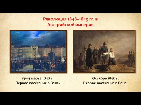 Революция 1848–1849 гг. в Австрийской империи 13–15 марта 1848 г. Первое восстание