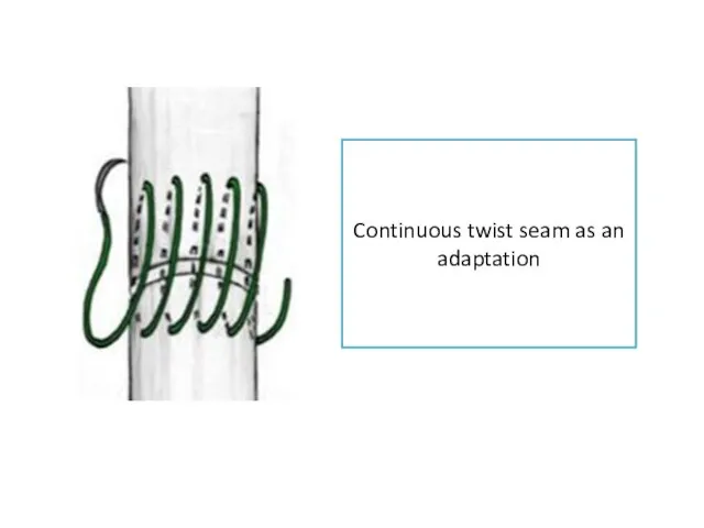 Continuous twist seam as an adaptation