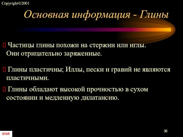 Основная информация - Глины Частицы глины похожи на стержни или иглы. Они