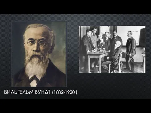 ВИЛЬГЕЛЬМ ВУНДТ (1832-1920 )