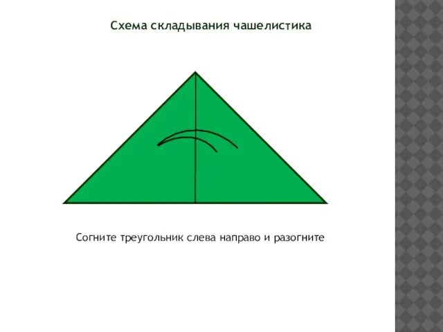 Схема складывания чашелистика