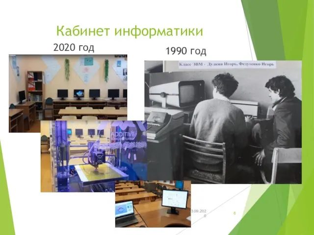 Кабинет информатики 2020 год 1990 год 23.09.2020