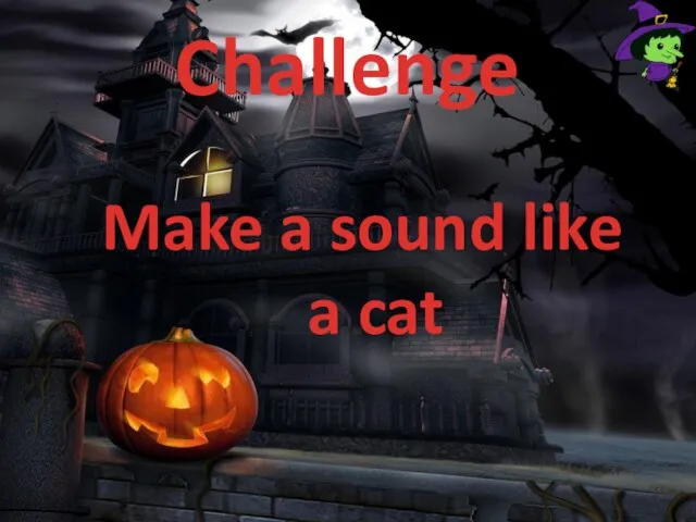 Challenge Make a sound like a cat