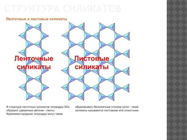 СТРУКТУРА СИЛИКАТОВ