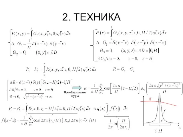 2. ТЕХНИКА Преобразование Фурье