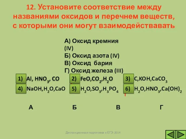 НЕТ Д А 6) НЕТ Д А Д А Д А 12.