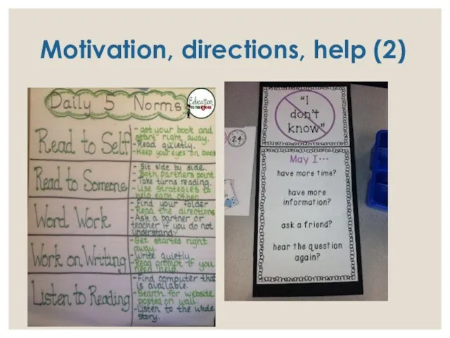 Motivation, directions, help (2)