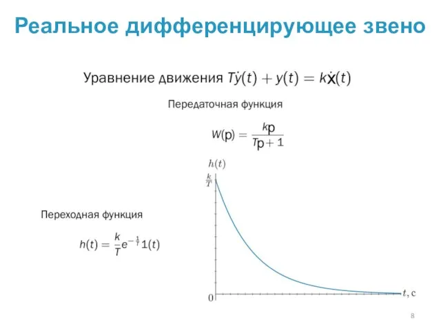 Реальное дифференцирующее звено