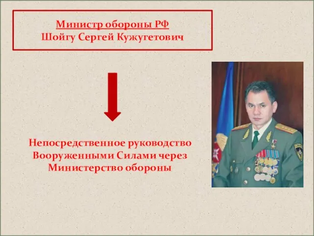 Руководство осуществлением оборонной политики Утверждение планов строительства и применения армии и флота