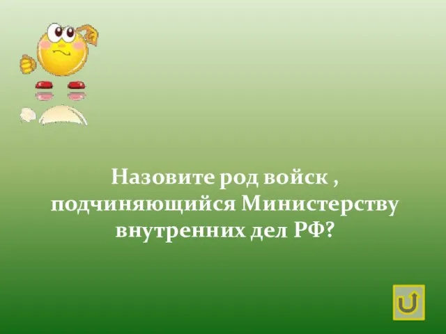 Назовите род войск , подчиняющийся Министерству внутренних дел РФ?