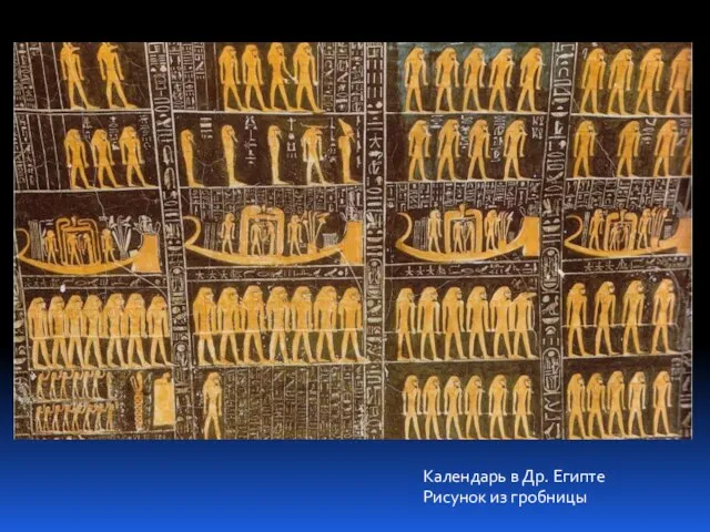 Календарь в Др. Египте Рисунок из гробницы