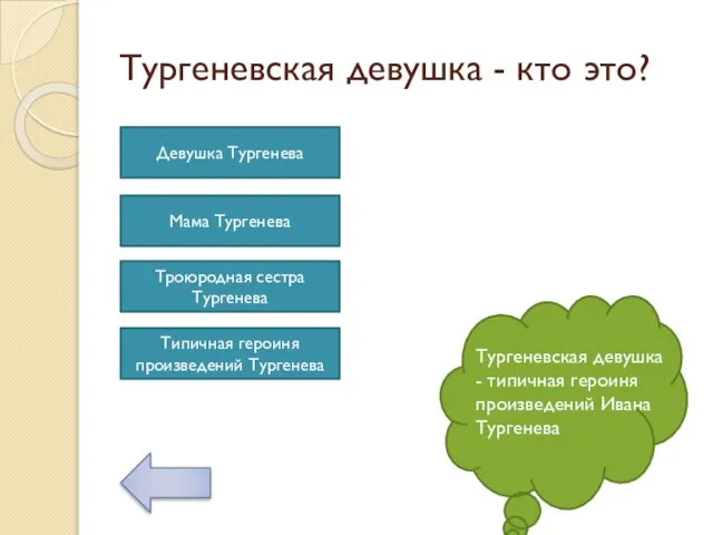 Тургеневская девушка - кто это? Тургеневская девушка - типичная героиня произведений Ивана