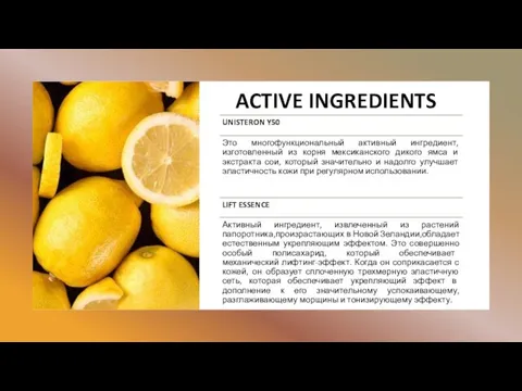 ACTIVE INGREDIENTS