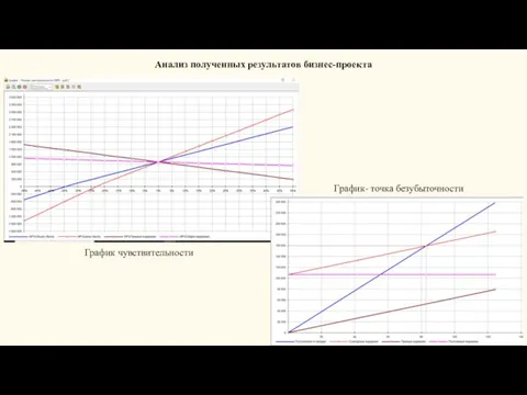 Анализ полученных результатов бизнес-проекта График чувствительности График- точка безубыточности