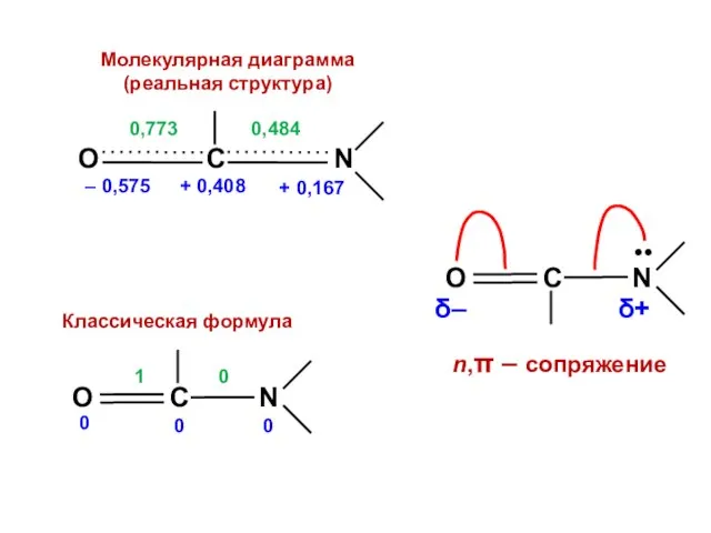 δ+ δ–