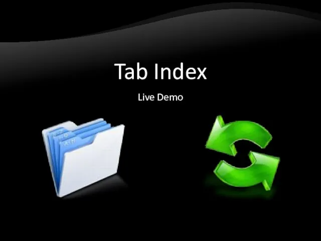 Tab Index Live Demo